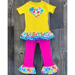 Valentines Day Heart Candy Little Girl Outfit
